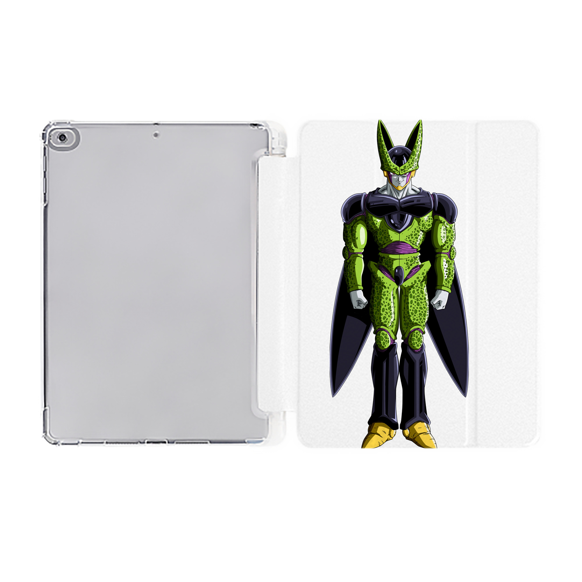 （画像用） ドラゴンボール セル DRAGON BALL Cell IPad ケース ペン収納付き 三つ折りスタンド PUレザー×シリコン 対応機種9.5/10.5/10.9インチ